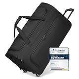 REDOLZ große L Trolley-Reisetasche mit Rollen 71 cm | 81 Liter | für...
