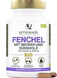 Fenchel BIO | mit Ingwer und Süssholz | 100% natürlich, Laborgeprüft |...