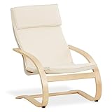 Homestyle4u 2404, Relaxsessel Schwingstuhl mit Armlehne Schwingsessel...