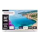Thomson – 55 Zoll (139 cm) Ultra HD Weiß – Smart Android – WLAN,...