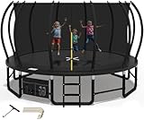 Devoko Trampolin Outdoor Ø228/305/366/427cm, Mit verstärkten...