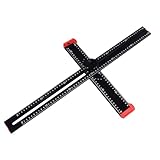 Verstellbares T-Quadrat-Messwerkzeug, Winkellineal aus Aluminiumlegierung...