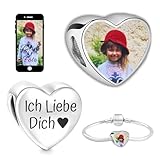 2Burned Personalisiert Schmuck mit bild, Foto CHARM kompatibel mit...