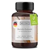 MONO Reishi Extrakt Kapseln 45% Polysaccharide - vegane 90-Tage Vitalpilz...