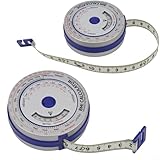 2 x einziehbares Body-Mass-Index-Maßband für genaue Größenmessung für...