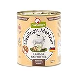 GranataPet Liebling's Mahlzeit Lamm & Kartoffel, Nassfutter für Hunde,...