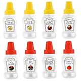 Mini-Quetschflaschen für Gewürze 8 Stück 25 ml leere...