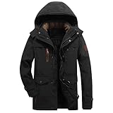 LCpddajlspig Winterjacke Herren, Wintermantel Herren Warm Gefüttert Parker...