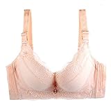 Elastischer Damen-BH, atmungsaktiv, Übergröße, Spitze, trägerloser...