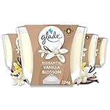 Glade (Brise) Langanhaltende Duftkerze im Glas, Romantic Vanilla, bis zu 39...