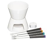 KitchenCraft Schokoladenfondue-Set in Geschenkbox, 14.8 x 12.8 x 16.8 cm,...