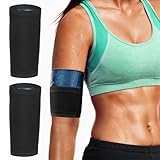 PYEUIFT 2 Stück Damen Sauna Effekt Thermo Schweiß Arm Bands Trimmer Arm...
