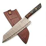 Generisch Echtes Damaststahl Küchenmesser, deutscher Feinschluff & Gravur...