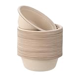 BUCOMTU 50 Stück 500ML Einwegpapierschalen, Umweltfreundliche...