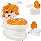 alles-meine.de GmbH Kindertoilette/Töpfchen Spülgeräusch + Licht Hund...