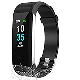 LEBEXY Fitness Armband Schrittzähler, Fitness Tracker mit Kalorienzähler,...