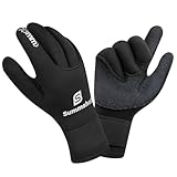 Summshall Neoprenhandschuhe 3mm Neopren Handschuhe für Damen Herren...