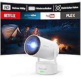 Polocsh Beamer, Mini Beamer mit Akku, WiFi und Bluetooth 1080P Outdoor...