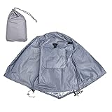 Hundekäfig Abdeckung 109x76x74cm, Wasserdicht, Staubdicht, Grau - Schützt...