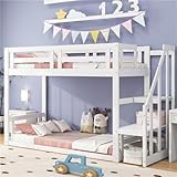 buiesjole Kinderbett 90 * 200 cm, hohe und niedrige Etagenbetten mit...