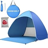 XXL Strandmuschel Pop Up uv Schutz 50 +, Strandzelt Sonnenschutz 3-5...