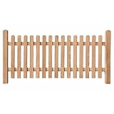 Vorgartenzaun Lärche 180x80 cm – Holzzaun-Set GENUA für DIY...