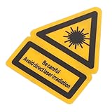 LAPYAPPE 2stücke Sicherheitsaufkleber Für Laserwarnung Effektives...