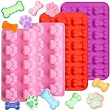 Kezidhp 4 Stück Backmatte Hundekekse – BPA-freie Silikonform Hund,...