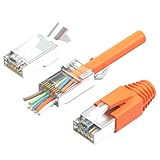 RJ45 Stecker Cat7 10er Set | Netzwerkstecker, Pass Through & Geschirmt |...