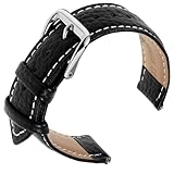 Cobee Leder Uhrenarmbänder, strukturiertes gepolstertes Vintage...