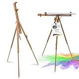 Artina Staffelei Holz für Leinwände bis 100 cm Porto – Neigungswinkel...