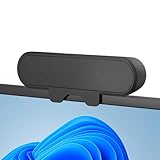 Inwa PC Lautsprecher, USB Monitor Lautsprecher mit Clip-On, 10W mit HD...