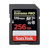 SanDisk Extreme PRO 256GB SDXC Memory Card up to 170MB/s, UHS-1, Class 10,...