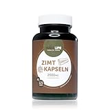 WellLife Zimt Kapseln 125 caps - vegan und organische 2000mg Zimt...