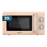 Cecotec Mikrowelle Proclean 3010 Mechanische, 20 l, Retro-Beige, 700 W, 6...
