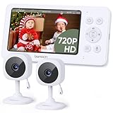 bonoch Babyphone mit 2 Kameras, 4,3 Zoll 720p Video Babyphon ohne WLAN,...