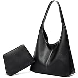 JEKAVA Handtasche Damen Tote Bag Mittelgroß Umhängetasche Leder Hobo...