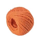 ABOOFAN Natürliche Jutegarn Schnur Farbige Bastelschnur Orange...