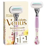 Gillette Venus Deluxe Smooth Sensitive Damenrasierer - 1 Klinge, 5 Klingen...