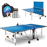 GEWO AWR Tischtennisplatte Outdoor – Wetterfest & klappbar –...