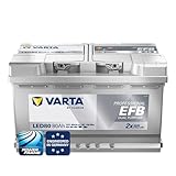 VARTA Professional Dual Purpose EFB (LED80) 12V 80Ah 800A - Nassbatterie...