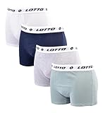 Lotto - Boxershorts - Herren Boxershorts 4er Pack Grau, grau, L