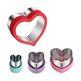 FSSTUD Ausstechformen aus Edelstahl, Herzform, für Valentinstag, Kekse,...