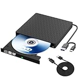 Externes DVD Laufwerk, USB 3.0 Type-C Extern DVD Brenner Extern CD Laufwerk...