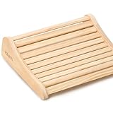 valuents® Sauna Kopfstütze aus Holz – ergonomisch – Sauna Zubehör...