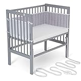 FabiMax Baby Beistellbett für Boxspringbetten, stufenlos...