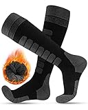FORVEVO Skisocken Herren 39-42,Merino Wollesocken 2 Paar, Atmungsaktive...