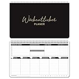 BIROYAL Wochenplaner Block (55 Blatt) | Tischkalender ohne festes Datum |...