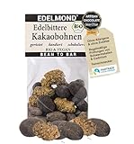 Bio Kakaobohnen Variation Edelmond: geröstet + zartbitter umhüllt +...