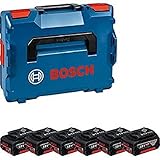 Bosch Professional 18V System Akku Set: 6X GBA 18V 4.0Ah (inkl. Einlage...
